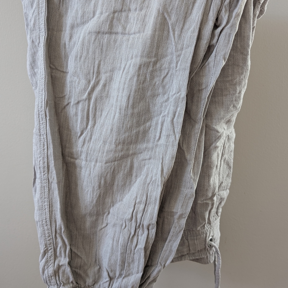 Gap Light Gray Herringbone Pants - image 1